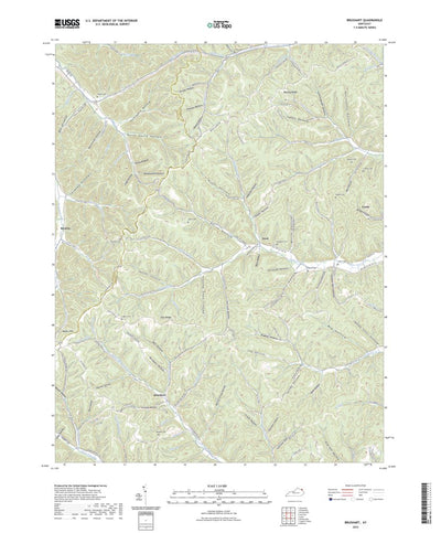 United States Geological Survey Brushart, KY (2022, 24000-Scale) digital map
