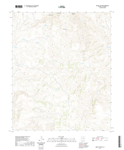 United States Geological Survey Brushy Canyon, AZ (2021, 24000-Scale) digital map