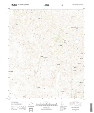United States Geological Survey Brushy Mountain, NM (2020, 24000-Scale) digital map