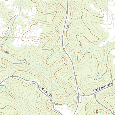 United States Geological Survey Brushyknob, MO (2021, 24000-Scale) digital map