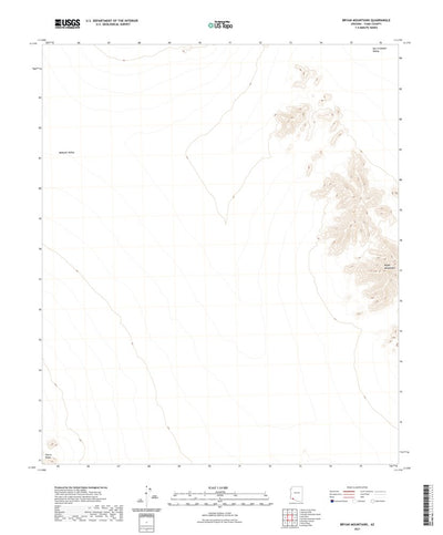 United States Geological Survey Bryan Mountains, AZ (2021, 24000-Scale) digital map