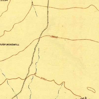 United States Geological Survey Buck Hill, TX (1918, 62500-Scale) digital map