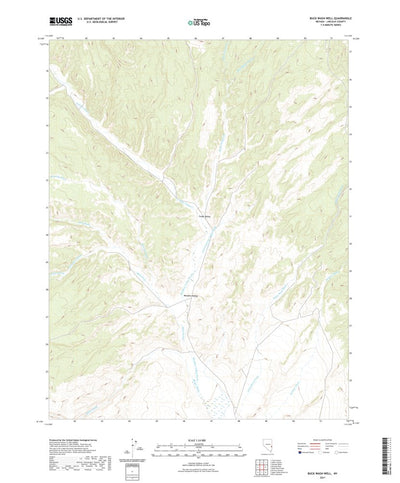 United States Geological Survey Buck Wash Well, NV (2021, 24000-Scale) digital map