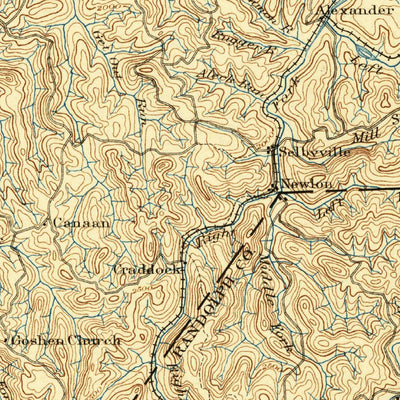 United States Geological Survey Buckhannon, WV (1897, 125000-Scale) digital map