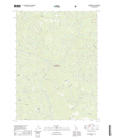 United States Geological Survey Buckhorn Bally, CA (2021, 24000-Scale) digital map