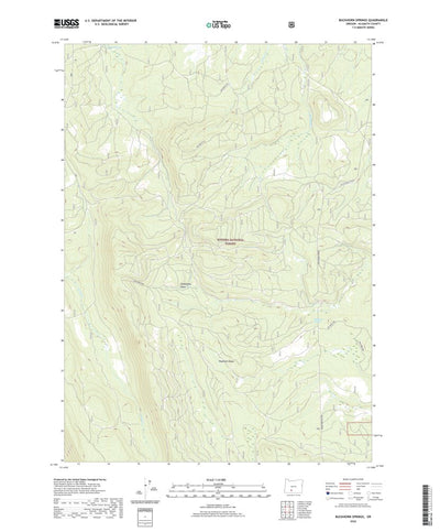 United States Geological Survey Buckhorn Springs, OR (2020, 24000-Scale) digital map