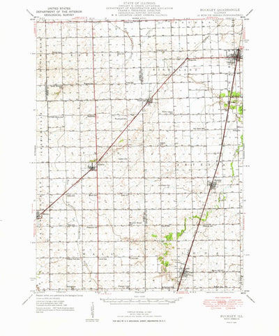 United States Geological Survey Buckley, IL (1948, 62500-Scale) digital map