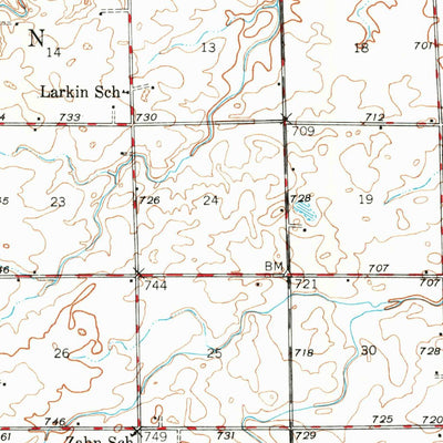 United States Geological Survey Buckley, IL (1948, 62500-Scale) digital map