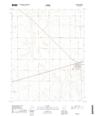 United States Geological Survey Bucklin, KS (2022, 24000-Scale) digital map