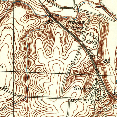 United States Geological Survey Buckner, MO (1935, 24000-Scale) digital map