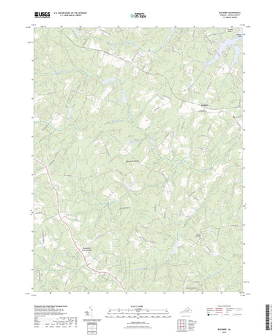 United States Geological Survey Buckner, VA (2022, 24000-Scale) digital map