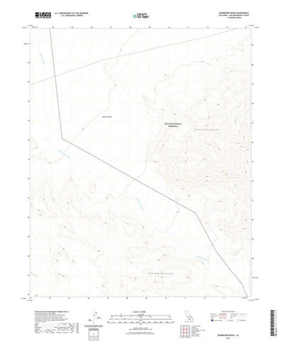 United States Geological Survey Budweiser Wash, CA (2021, 24000-Scale) digital map