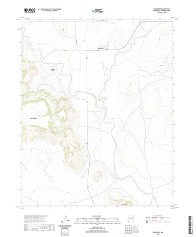 United States Geological Survey Bueyeros, NM (2020, 24000-Scale) digital map