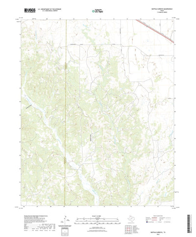 United States Geological Survey Buffalo Arroyo, TX (2022, 24000-Scale) digital map