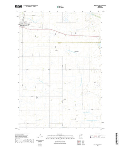 United States Geological Survey Buffalo Lake, MN (2022, 24000-Scale) digital map