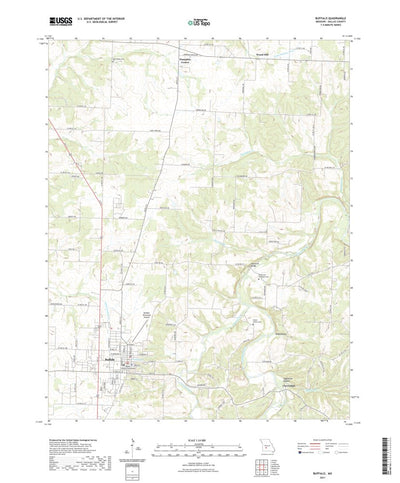 United States Geological Survey Buffalo, MO (2021, 24000-Scale) digital map