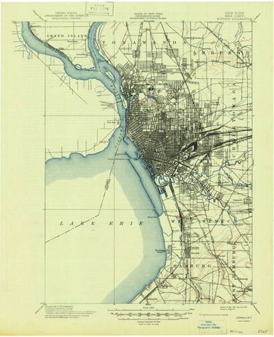 United States Geological Survey Buffalo, NY (1901, 62500-Scale) digital map