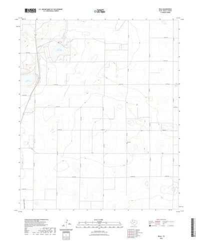 United States Geological Survey Bula, TX (2022, 24000-Scale) digital map