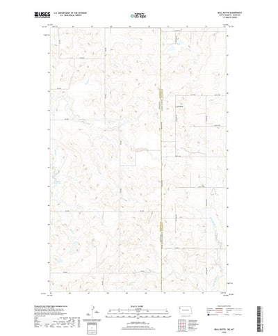 United States Geological Survey Bull Butte, ND (2020, 24000-Scale) digital map