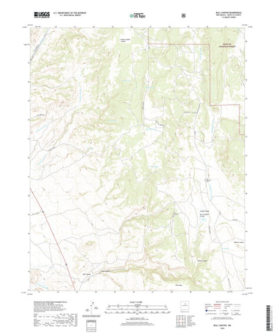 United States Geological Survey Bull Canyon, NM (2020, 24000-Scale) digital map