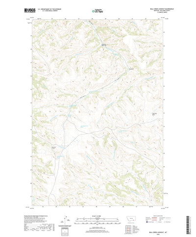 United States Geological Survey Bull Creek Lookout, MT (2020, 24000-Scale) digital map