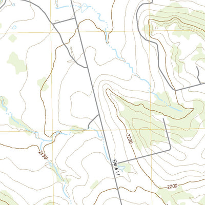 United States Geological Survey Bull Creek, TX (2022, 24000-Scale) digital map