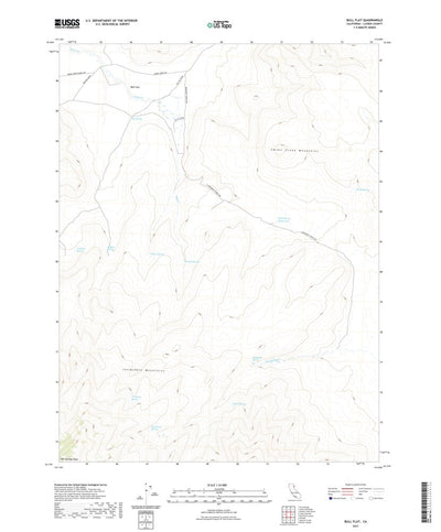 United States Geological Survey Bull Flat, CA (2021, 24000-Scale) digital map