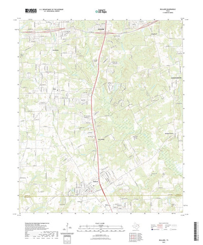United States Geological Survey Bullard, TX (2022, 24000-Scale) digital map
