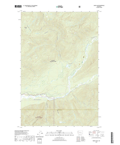 United States Geological Survey Bunch Lake, WA (2020, 24000-Scale) digital map