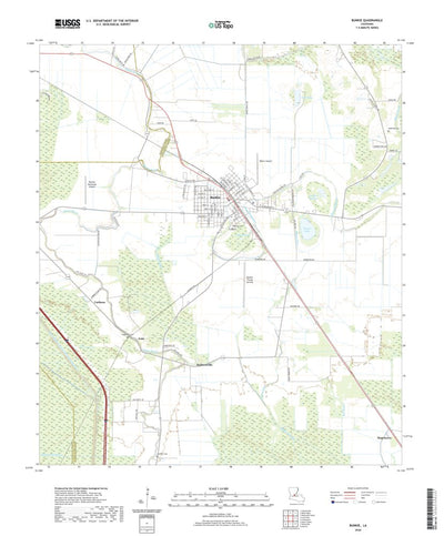 United States Geological Survey Bunkie, LA (2020, 24000-Scale) digital map