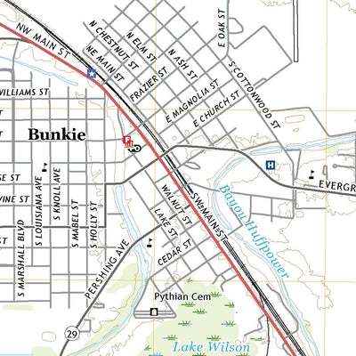 United States Geological Survey Bunkie, LA (2020, 24000-Scale) digital map