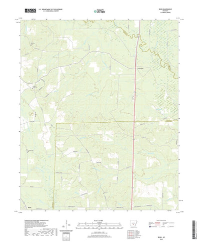 United States Geological Survey Bunn, AR (2020, 24000-Scale) digital map