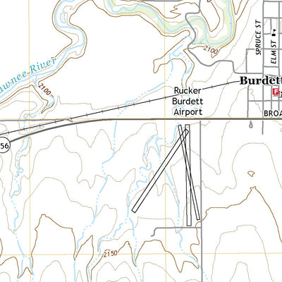 United States Geological Survey Burdett, KS (2022, 24000-Scale) digital map
