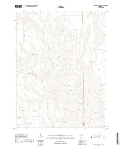 United States Geological Survey Burger Canyon East, NE (2021, 24000-Scale) digital map