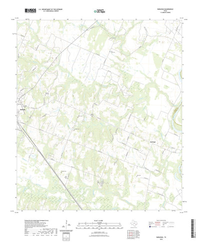 United States Geological Survey Burleigh, TX (2022, 24000-Scale) digital map
