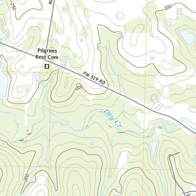 United States Geological Survey Burleigh, TX (2022, 24000-Scale) digital map