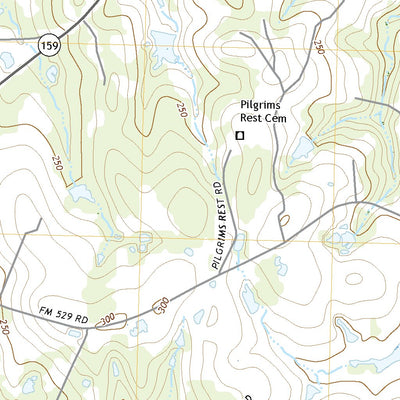United States Geological Survey Burleigh, TX (2022, 24000-Scale) digital map