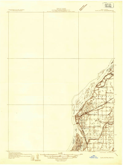 United States Geological Survey Burlington, IA-IL (1934, 48000-Scale) digital map