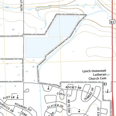 United States Geological Survey Burlington NE, ND (2020, 24000-Scale) digital map