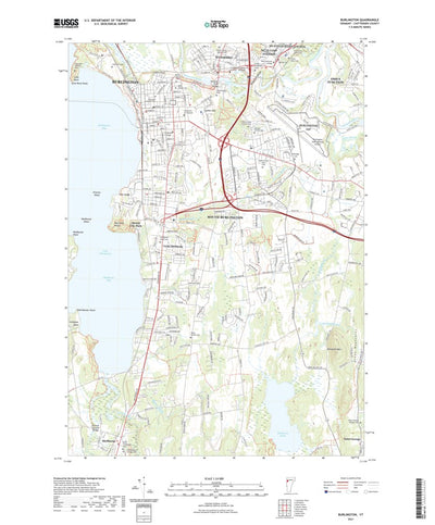 United States Geological Survey Burlington, VT (2021, 24000-Scale) digital map