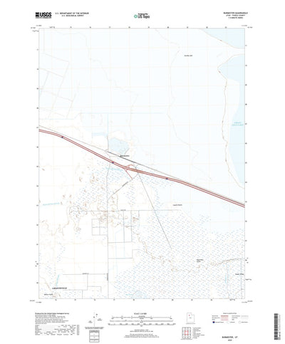 United States Geological Survey Burmester, UT (2020, 24000-Scale) digital map