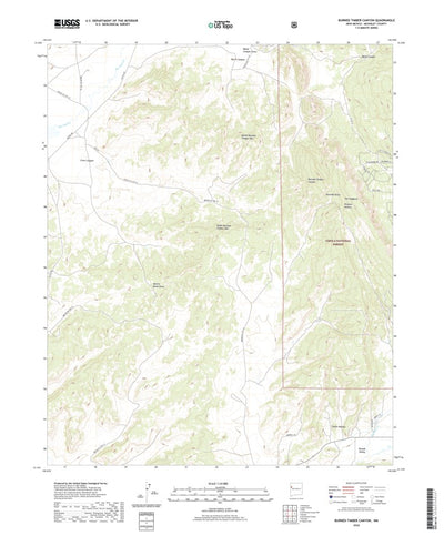 United States Geological Survey Burned Timber Canyon, NM (2020, 24000-Scale) digital map