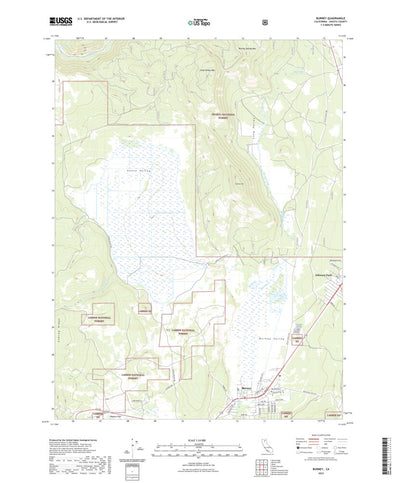 United States Geological Survey Burney, CA (2022, 24000-Scale) digital map