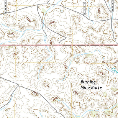 United States Geological Survey Burning Mine Butte, ND (2020, 24000-Scale) digital map