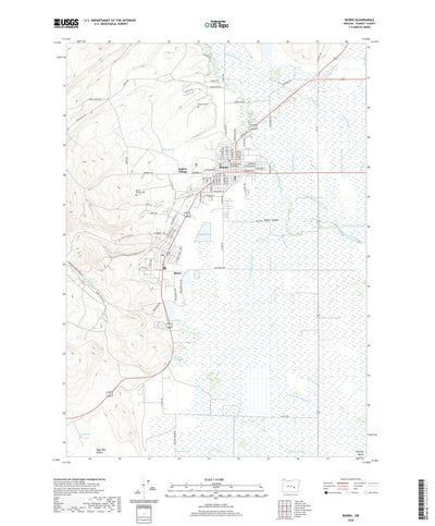 United States Geological Survey Burns, OR (2020, 24000-Scale) digital map