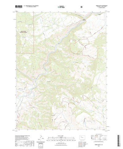 United States Geological Survey Burns South, CO (2022, 24000-Scale) digital map