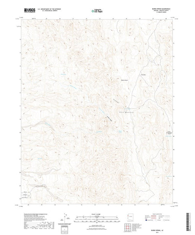 United States Geological Survey Burns Spring, AZ (2021, 24000-Scale) digital map