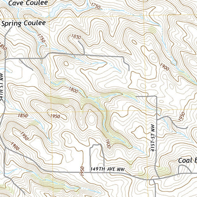 United States Geological Survey Burnt Butte, ND (2020, 24000-Scale) digital map