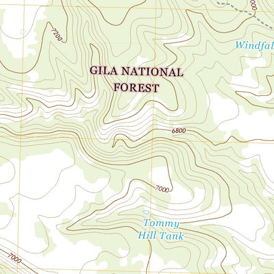 United States Geological Survey Burnt Corral Canyon, NM (2020, 24000-Scale) digital map