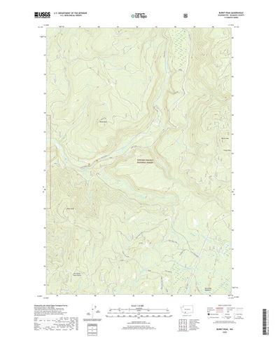 United States Geological Survey Burnt Peak, WA (2020, 24000-Scale) digital map